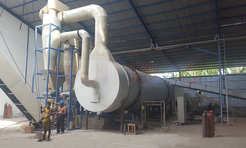 印度尼西亚木屑烘干案例现场